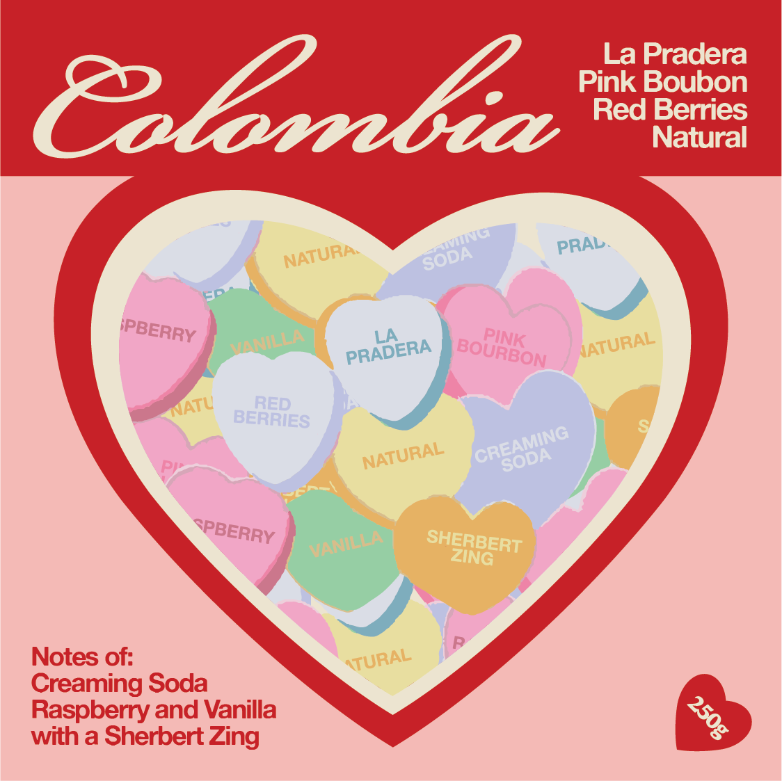 Colombia - La Pradera (Pink Bourbon): Natural + Red Berries Experimental