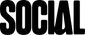 Black 'SOCIAL' text on a transparent background