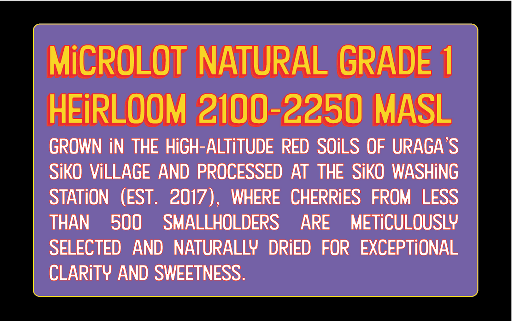 Ethiopia - Guji Siko Uraga Natural Grade 1