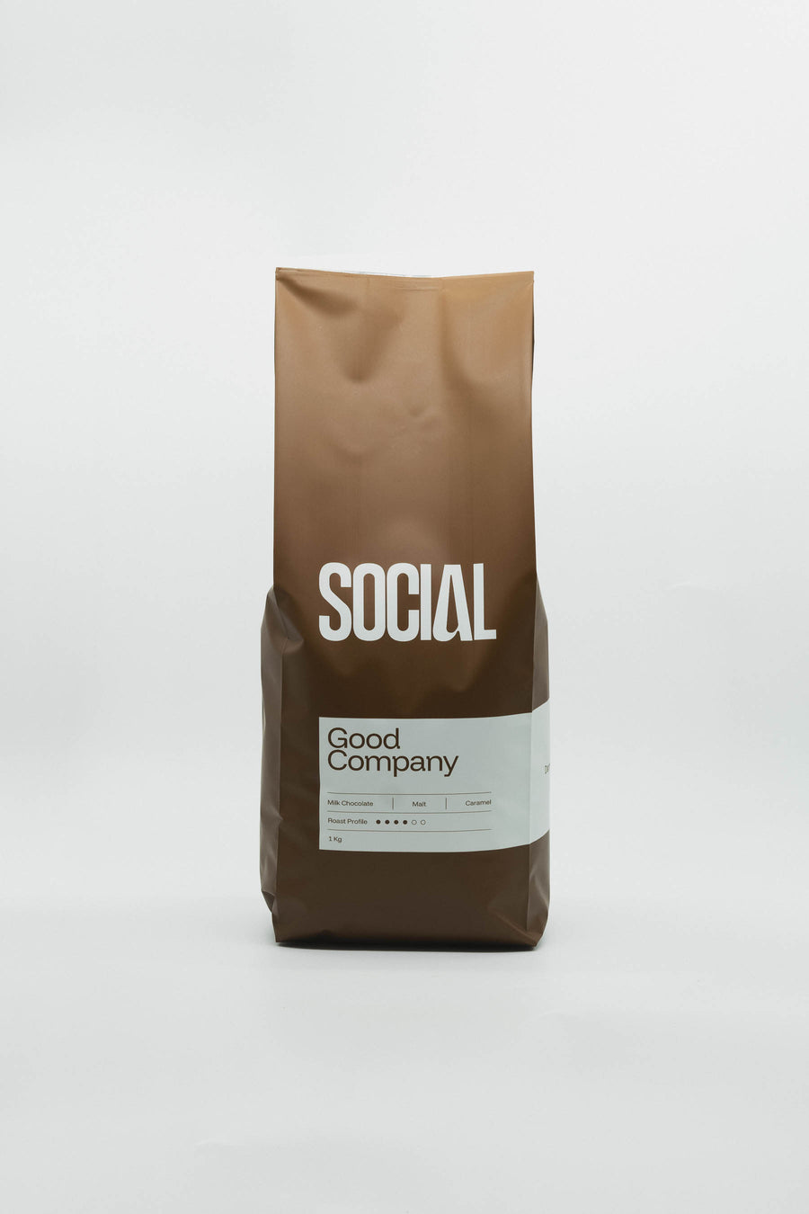Good Company espresso blend coffee bag, Social Espresso