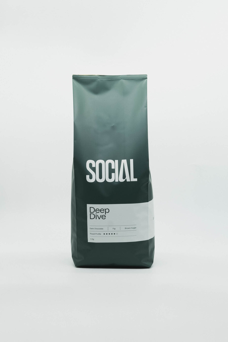 Deep Dive espresso blend coffee bag, Social Espresso